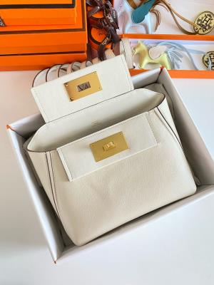wholesale quality hermes 24/24  mini 21 evercolor nata ghw